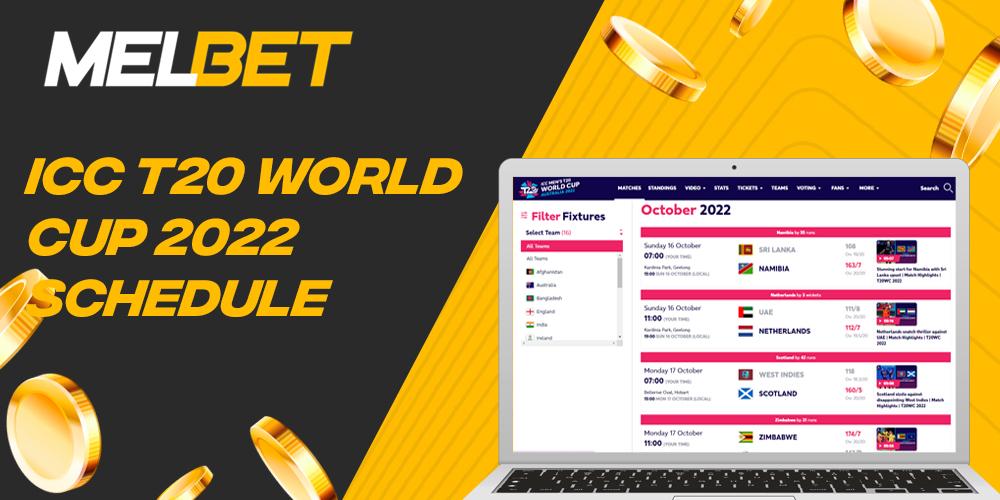 Current schedule of games during the ICC T20 World Cup