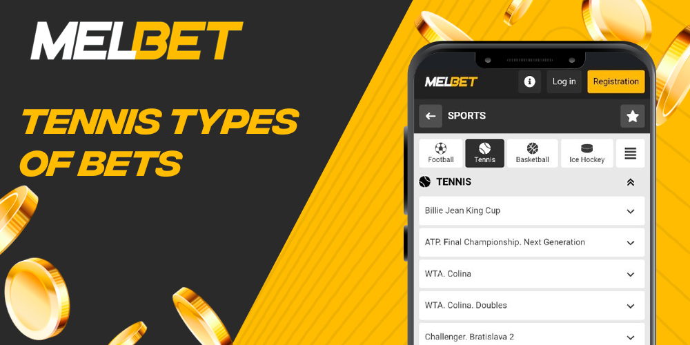 What types of tennis bets are available on the FUN88 bookmaker website?